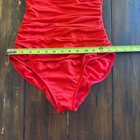 Lauren Ralph Lauren Beach Club Underwire Ruffle Surplice V-Neck One Piece Swim - Picture 6 of 7